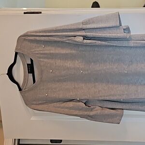 LANE BRYANT 22 24 GREY PEARL DRESS